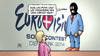 Cartoon: Eurovision-Verschiebung (small) by Harm Bengen tagged eurovision,song,contest,2014,copenhagen,verschiebung,putin,ukraine,separatisten,harm,bengen,cartoon,karikatur
