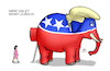 Cartoon: Haley kehrt zurück (small) by Harm Bengen tagged nikki,haley,gop,wahlen,usa,trump,elefant,harm,bengen,cartoon,karikatur