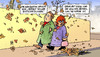 Cartoon: Herbst der Entscheidungen (small) by Harm Bengen tagged herbst,entscheidungen,entscheidung,kanzlerin,merkel,bundesregierung,cdu,csu,fdp,harke,laub,sturm