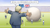 Cartoon: Johnsons Ball (small) by Harm Bengen tagged fussball,ball,handelsstreit,brexit,boris,johnson,gb,uk,eu,harm,bengen,cartoon,karikatur