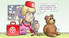 Cartoon: Kinderkrankschreibung (small) by Harm Bengen tagged telefonische,kinderkrankschreibung,adventskalender,teddy,arzt,handy,harm,bengen,cartoon,karikatur