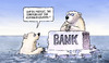 Cartoon: Klimakanzlerin (small) by Harm Bengen tagged klimakanzlerin,klima,kanzlerin,eu,gipfel,geld,banken,rettung,blockade,kopenhagen,merkel,eisbären,bank