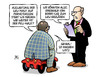 Cartoon: LKW-Maut-Ausweitung (small) by Harm Bengen tagged ausweitung,lkw,maut,fernstrassen,dobrindt,verkehrsminister,pkw,bobbycar,harm,bengen,cartoon,karikatur