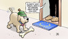 Cartoon: Maut-Knochen (small) by Harm Bengen tagged maut,knochen,hund,csz,europa,eu,fussmatte,wohnung,dobrindt,verkehrsminister,bundestag,pkw,harm,bengen,cartoon,karikatur