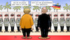 Cartoon: Merkel in Sotschi (small) by Harm Bengen tagged lausig,kalt,sotschi,treffen,merkel,putin,soldaten,palmen,deutschland,russland,harm,bengen,cartoon,karikatur