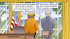 Cartoon: Merkels US-Abschied (small) by Harm Bengen tagged merkels,usa,abschied,biden,oval,office,rosen,fenster,putzen,anweisungen,mutti,fürsorglich,harm,bengen,cartoon,karikatur