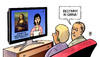 Cartoon: Mona Lisa (small) by Harm Bengen tagged mona,lisa,leonardo,doublette,fälschung,china,tv