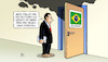 Cartoon: Müller und Regenwald (small) by Harm Bengen tagged bolsonaro,müller,regenwald,csu,entwicklungsminister,rauch,feuer,brandrodung,brasilien,tuer,harm,bengen,cartoon,karikatur