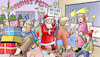 Cartoon: Nahes Ende (small) by Harm Bengen tagged ende,zielgerade,weihnachten,einkauf,stress,weihnachtsmann,nikolaus,geschenke,krieg,ukraine,russland,harm,bengen,cartoon,karikatur