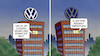 Cartoon: Neues VW-Logo (small) by Harm Bengen tagged vw,neues,logo,nacht,abschalteinrichtung,abgasskandal,betrug,design,harm,bengen,cartoon,karikatur