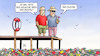 Cartoon: Plastik-Ozean (small) by Harm Bengen tagged steg,see,wasser,rettungsring,atlantik,pazifik,plastik,un,ozeankonferenz,nizza,meeresschutz,umweltverschmutzung,harm,bengen,cartoon,karikatur