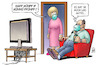 Cartoon: Positives über Corona (small) by Harm Bengen tagged mundschutz,undeutlich,tv,ehe,positves,coronavirus,krankheit,pandemie,panik,harm,bengen,cartoon,karikatur