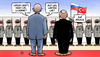 Cartoon: Putin-Erdogan (small) by Harm Bengen tagged putin,erdogan,russland,türkei,wladimir,donald,trump,empfang,staatsbesuch,harm,bengen,cartoon,karikatur