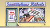 Cartoon: Rente 67 (small) by Harm Bengen tagged rente 67 alter krankheit leistungsfähigkeit erwerbsunfähigkeit rollator dachdecker schornsteinfeger leyen merkel cdu