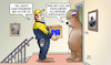 Cartoon: Sanktions-Retouren (small) by Harm Bengen tagged sanktionspaket,eu,retouren,postbote,paketbote,lieferung,bär,krieg,ukraine,russland,harm,bengen,cartoon,karikatur