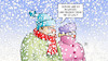 Cartoon: Schnee und Eis im Winter (small) by Harm Bengen tagged schnee,eis,winter,klima,wetter,kalt,harm,bengen,cartoon,karikatur