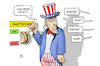 Cartoon: Shutdown An Aus (small) by Harm Bengen tagged shutdown,an,aus,usa,haushaltssperre,uncle,sam,harm,bengen,cartoon,karikatur