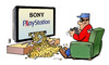 Cartoon: Sony-Paystation (small) by Harm Bengen tagged sony,playstation,paystation,geld,gangster,verbrecher,panzerknacker,controller,ps3,tv,fernseher,daten,datenklau,datenskandal,kreditkarten