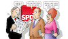 Cartoon: SPD 16 Prozent (small) by Harm Bengen tagged spd,16,prozent,umfragen,absturz,groko,letzte,chance,harm,bengen,cartoon,karikatur