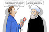 Cartoon: Teilweiser Ausstieg (small) by Harm Bengen tagged atomabkommen,deal,iran,rohani,usa,aussteigen,interview,harm,bengen,cartoon,karikatur