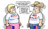 Cartoon: Trump-Clinton und Reiche (small) by Harm Bengen tagged trump politik reiche hillary clinton usa präsidentschaftswahlen harm bengen cartoon karikatur