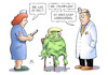 Cartoon: Trumpcare (small) by Harm Bengen tagged trumpcare gesundheitsfonds obamacare arzt krankenschwester monster usa lebensfähig harm bengen cartoon karikatur
