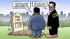 Cartoon: TTIP-Beerdigung (small) by Harm Bengen tagged bruder,ttip,ceta,frankenstein,gabriel,wirtschaftsminister,freihandelsabkommen,beerdigung,friedhof,grabstein,harm,bengen,cartoon,karikatur