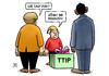 Cartoon: TTIP-Geschenk (small) by Harm Bengen tagged obama,usa,präsident,ttip,freihandelsabkommen,hannover,messe,deutschland,besuch,merkel,geschenk,harm,bengen,cartoon,karikatur