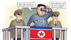 Cartoon: Unterwasserdrohne (small) by Harm Bengen tagged rakete,meer,unterwasserdrohne,kim,jong,un,fernglas,waffen,nordkorea,harm,bengen,cartoon,karikatur