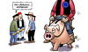 Cartoon: Währungskommissar (small) by Harm Bengen tagged währungskommissar,schäuble,finanzminister,bundesregierung,eu,euro,krise,griechenland,harm,bengen,cartoon,karikatur