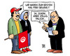 Cartoon: Wahlen Tunesien (small) by Harm Bengen tagged wahlen,tunesien,freiheit,revolution,demokratie,endergebnis,islam,ennahda,islamophobie