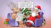 Cartoon: Weihnachten-Homeoffice (small) by Harm Bengen tagged weihnachten,homeoffice,risikogruppe,rentier,rudolph,weihnachtsmann,corona,harm,bengen,cartoon,karikatur