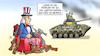 Cartoon: Zu viel Waffen (small) by Harm Bengen tagged problem,waffen,uncle,sam,waffengesetze,usa,texas,uvalde,schulmassaker,amoklauf,kinder,russland,ukraine,krieg,harm,bengen,cartoon,karikatur