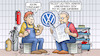 Cartoon: Zufriedenheitsstudie (small) by Harm Bengen tagged stinksauer,falsch,monitor,wohlbefinden,zufriedenheitsstudie,vw,entlassungen,werksschliessungen,arbeiter,harm,bengen,cartoon,karikatur