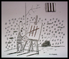 Cartoon: Prisoner II (small) by cizofreni tagged prisoner,mahkum,hapishane,prison,painter,ressam