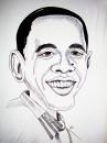 Cartoon: obama (small) by Sanni tagged barack,obama
