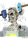 Cartoon: Internetkampagne gegen Gauck (small) by pianoman68 tagged gauck soziales netzwerk facebook twitter