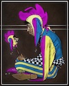 Cartoon: The Gay Jester (small) by Mike Baird tagged jester,happy,sad,gay,oil,2021