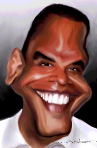 Cartoon: barack obama karikatur portre (medium) by muharrem akten tagged barrack,obama,amerca,prezident,politik,muharrem,akten,karikatur,karikaturen,portre