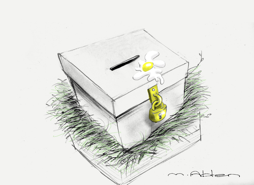 Cartoon: caricature (medium) by muharrem akten tagged caricature