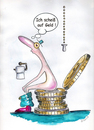 Cartoon: Ich scheiß auf Geld (small) by ninaboosart tagged geld,kein,klo,toilette,pleite