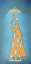 Cartoon: Traurig (small) by ninaboosart tagged tränen,regen