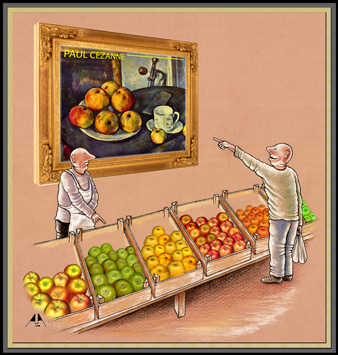 Cartoon: apples (medium) by ASKIN AYRANCIOGLU tagged apples