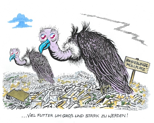 Cartoon: Ampelfehler ernähren die AfD (medium) by mandzel tagged deutschland,ampel,afd,verbotsvisionen,rechtsradikalismus,demokratie,deutschland,ampel,afd,verbotsvisionen,rechtsradikalismus,demokratie
