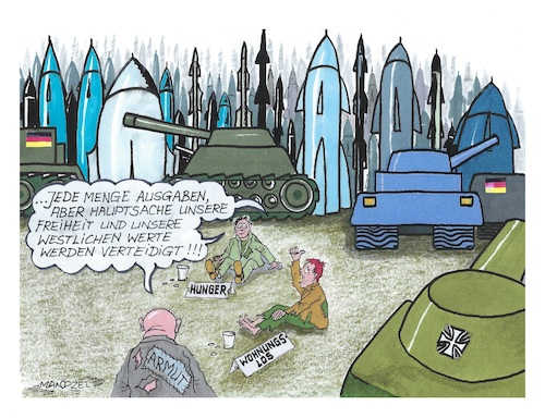 Cartoon: Deutschland wird kriegssüchtig! (medium) by mandzel tagged deutschland,rüstungsausgaben,nato,kriegstüchtigkeit,deutschland,rüstungsausgaben,nato,kriegstüchtigkeit