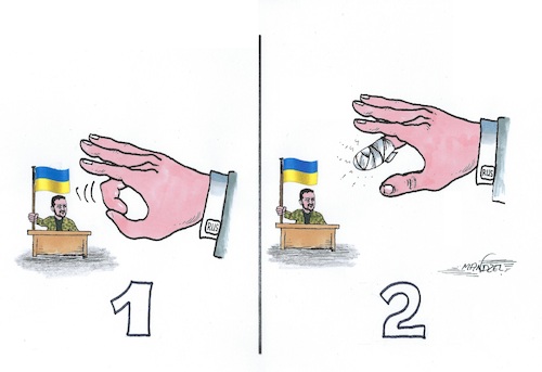 Die Ukraine hält sich