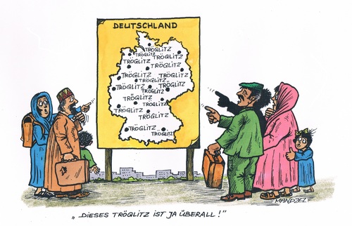 Cartoon: Fremdenhass (medium) by mandzel tagged rassismus,flüchtlinge,asyl,hass,tröglitz,rassismus,flüchtlinge,asyl,hass,tröglitz