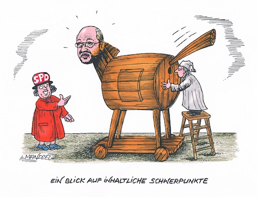 Cartoon: Kanzlerkandidat Schulz (medium) by mandzel tagged spd,schulz,politik,schwerpunkte,mandzel,karikatur,wahlen,michel,deutschland,spd,schulz,politik,schwerpunkte,mandzel,karikatur,wahlen,michel,deutschland
