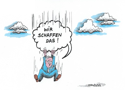 Cartoon: ...mal wieder? (medium) by mandzel tagged wahlen,deutschland,laschet,union,kanzlerkandidat,optimismus,wahlen,deutschland,laschet,union,kanzlerkandidat,optimismus