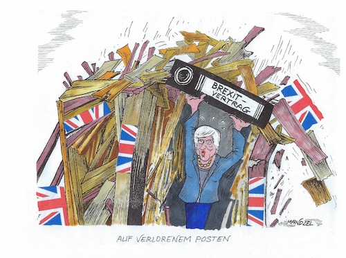 Cartoon: May gibt nicht auf (medium) by mandzel tagged may,brexit,hoffnungslosigkeit,großbritannien,eu,may,brexit,hoffnungslosigkeit,großbritannien,eu